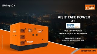 TAFE Power  bauma CONEXPO 2024  Powering The World [upl. by Hamilah]