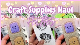 Craft Supply Haul 🎀 These Felties Are Perfect for Any Crafting Projects Hair Clips Bookmarks Etc [upl. by Kala]