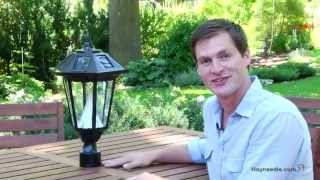 Gama Sonic Solar Lamp  Product Review Video [upl. by Cristal]