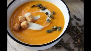 CREMA DE CALABAZA Y ZANAHORIA y consejos para que las cremas os queden perfectas [upl. by Stormie638]