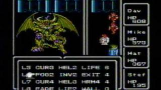 Final Fantasy 1 Final Boss NES [upl. by Noffets742]