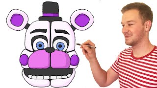 How to Draw Funtime Freddy from FNaF Sister Location [upl. by Ikey957]