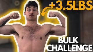 ONE WEEK HIGH CALORIE CHALLENGE skinny guy bulking [upl. by Tihor390]