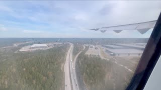 Landing at Göteborg Landvetter Airport Sweden BRA Flyg [upl. by Htrap957]