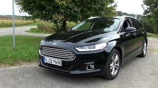 2015 Ford Mondeo Turnier 20 Duratorq TDCi 150 HP Test Drive [upl. by Thgiwed759]