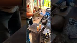 Wood knife handle installation process goodtools smartwork [upl. by Vanny]