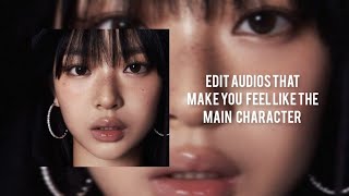 Edit audios that make you feel like the main character ⌁ ۪ ׄ 💿 [upl. by Odey]