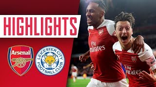 WHAT A GOAL  Arsenal 31 Leicester City  Goals amp highlights [upl. by Ilowell]