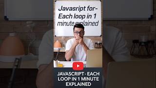 Mastering the JavaScript forEach Loop in 1 Minute coding [upl. by Aivata]