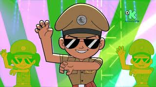 Little Singham  Official Song – Police Ki Vardi Sher Ka Dum  Kids Cartoon DiscoveryKidsIndia [upl. by Asiela]