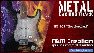 Neoclassical Metal Backing Track in Em  BT191 [upl. by Griz]