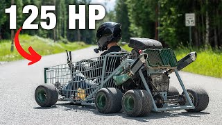 Worlds fastest Shopping Kart Hits the Streets [upl. by Aicilet]