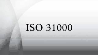 ISO 31000 [upl. by Ellesig]