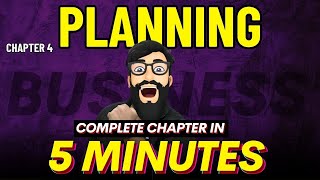 🔥 PLANNING in 5 MINUTES CLASS 12 BUSINESS STUDIES ONE SHOT [upl. by Nylla]