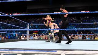 WWE 2K15  Natalya attack Paige amp Tamina [upl. by Mccormick]