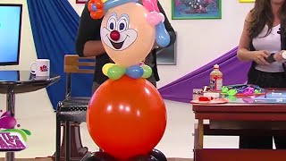 Globoflexia  Como hacer un Payaso con Globos para una Fiesta Hogar Tv por Juan Gonzalo Angel [upl. by Fronia156]