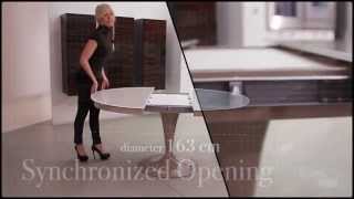 Tavolo da pranzo allungabile Eclipse by OZZIO DESIGN  Extendable dining table [upl. by Afira]