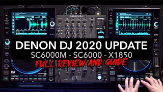 Denon DJ SC6000 SC6000M amp X1850 Full Demo and Review [upl. by Ahsyle601]