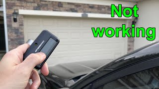 Garage door remote control not working Program Battery Reset [upl. by Maiah]