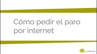 Cómo pedir el paro por internet [upl. by Nylaras312]