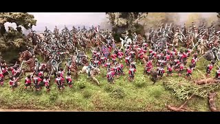 172 Diorama Napoleonic WarsGeneral Pire´s Kavallerie vsGeneral Pictons quotBlack WatchquotHighlander [upl. by Riatsila78]