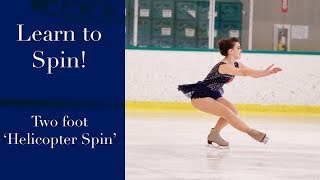 Learn to Spin on Ice Skates Beginner Figure Skating Spinning Lesson [upl. by Yht]