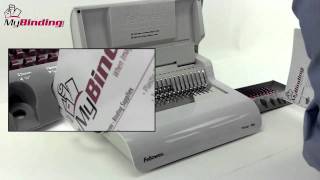 Fellowes Pulsar 300 Plastic Comb Binding Machine Demo  5216601 [upl. by Onitselec418]