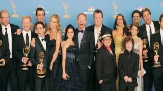 CNN Modern Family takes Best Comedy Emmy [upl. by Aihtyc]