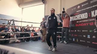 George Kambosos Looks Sharp In Open Workout  Lomachenko vs Kambosos [upl. by Ycnej]