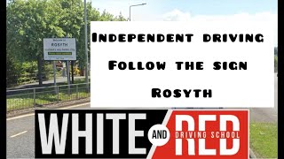 Independent Driving  Follow the sign Rosyth  UK Practical Driving Test [upl. by Rauch]