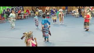 Little Shell Pow Wow Jingle Dress Great Falls Mt 2023 [upl. by Imelda]