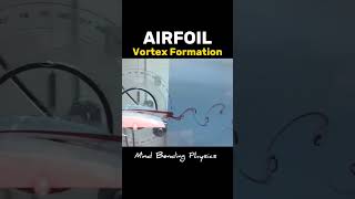 Airfoil Vortex Formation physics engineering animation learning fun aviation automobile love [upl. by Hickie]