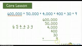 Reading and Writing Numbers in Expanded Form M4NBT2C [upl. by Atilam185]