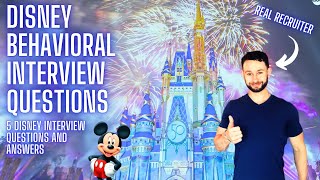 Disney Job Interview Questions and Answers  Disney Behavioral Interview Questions [upl. by Berwick470]