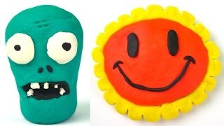 Playdoh Plants vs Zombies Super Mario Adventure Time Disney Planes Surprise Eggs [upl. by Hasan]