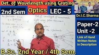 Measuring Wavelength of Light using Diffraction Grating  Diffraction Grating Experiment BSc 2nd [upl. by Hniht]