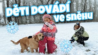 ❄️🤍DĚTI DOVÁDÍ VE SNĚHU🎄  VLOGMAS 9🎄✨ [upl. by Nemrak]