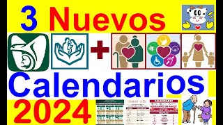 3 NUEVOS CALENDARIOS PAGOS IMSS ISSSTE Y BIENESTAR 2024 FECHAS OFICIALES ENTREGA TARJETAS 65 y [upl. by Sucitivel369]