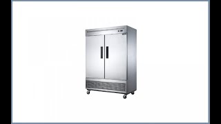 Dukers D55R 2Door Commercial Refrigerator Review [upl. by Gad]