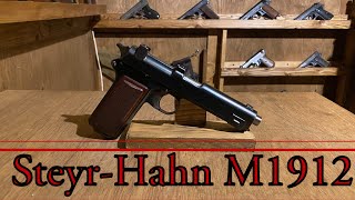 “SteyrHahn” M1912 9x23 Steyr History amp Shooting Demo [upl. by Tanhya246]