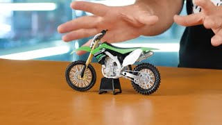 Unboxing New Ray Toys Kawasaki KX450F 112 Scale Motorcycle Replica [upl. by Otrebron565]