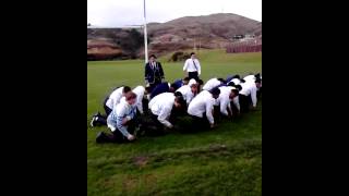 Aotea College 1st XV Haka [upl. by Ellecrad]