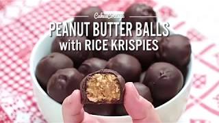 PEANUT BUTTER BALLS with RICE KRISPIES [upl. by Aryamo]