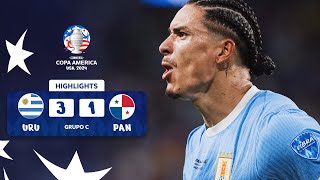 URUGUAY 31 PANAMA  HIGHLIGHTS  CONMEBOL COPA AMÉRICA USA 2024™ [upl. by Tiff]