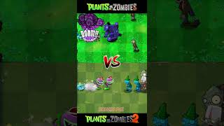 Pvz Vs Pvz 2  Doom Shroom vs Melon Pult Chomper Plant Team vs Team Gargantuar Zombies shorts [upl. by Yllet]