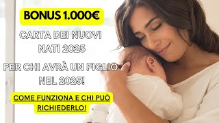 Nuovo Bonus 1000€ per Famiglie nel 2025 Non Fartelo Scappare [upl. by Glynnis]