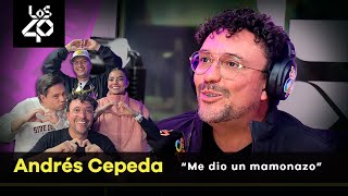 Andrés Cepeda confiesa inesperado encontrón con importante estrella de rock “Me dio un mamonazo” 😅 [upl. by Emearg]