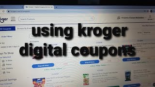 how to use Kroger digital coupons [upl. by Dulce]