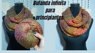 BUFANDA INFINITA PARA PRINCIPIANTES [upl. by Lisbeth]