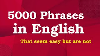 5000 Daily Use English Phrases  English Conversation Practice  Learn English  Improve English [upl. by Quartas59]